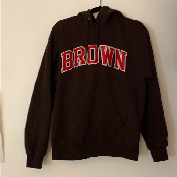 brown college sweatshirt
